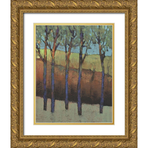 Glimmer in the Forest I Gold Ornate Wood Framed Art Print with Double Matting by OToole, Tim