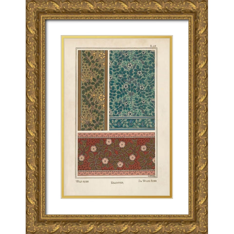 Nouveau Decorative XII Gold Ornate Wood Framed Art Print with Double Matting by Vision Studio