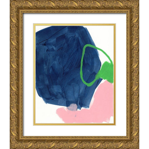 Dream Cycle I Gold Ornate Wood Framed Art Print with Double Matting by Vess, June Erica