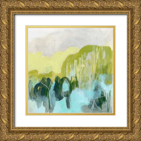 Marsh Crest II Gold Ornate Wood Framed Art Print with Double Matting by Vess, June Erica