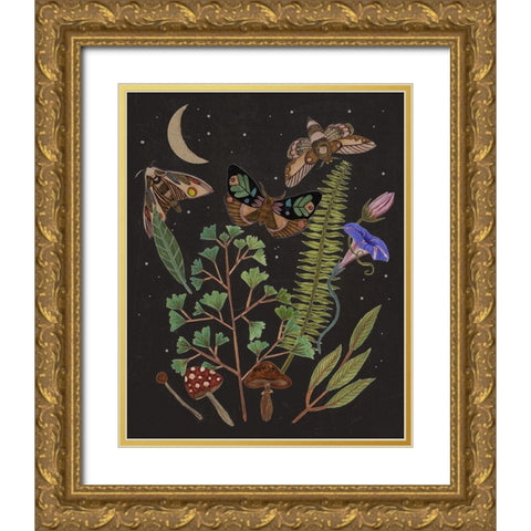 Dark Forest I Gold Ornate Wood Framed Art Print with Double Matting by Wang, Melissa