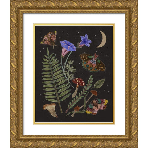 Dark Forest II Gold Ornate Wood Framed Art Print with Double Matting by Wang, Melissa