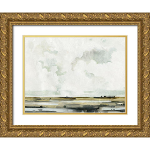 Quiet Moors I Gold Ornate Wood Framed Art Print with Double Matting by Caroline, Emma