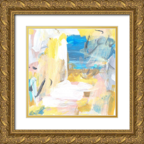 Yellow Sky II Gold Ornate Wood Framed Art Print with Double Matting by Wang, Melissa