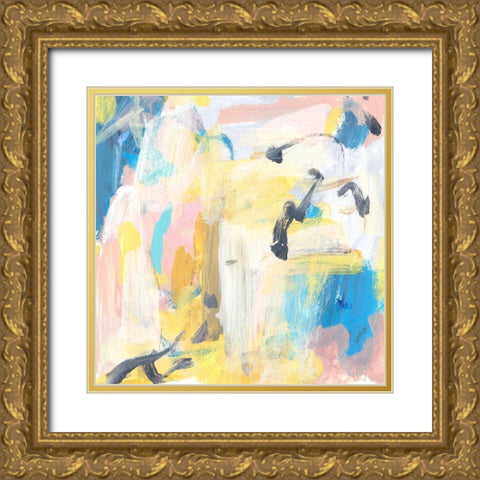 Yellow Sky III Gold Ornate Wood Framed Art Print with Double Matting by Wang, Melissa
