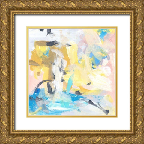Yellow Sky IV Gold Ornate Wood Framed Art Print with Double Matting by Wang, Melissa