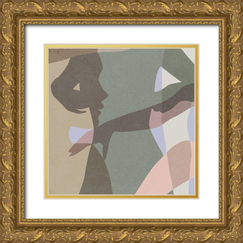 Stories In Between III Gold Ornate Wood Framed Art Print with Double Matting by Wang, Melissa