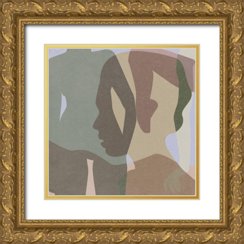 Stories In Between IV Gold Ornate Wood Framed Art Print with Double Matting by Wang, Melissa
