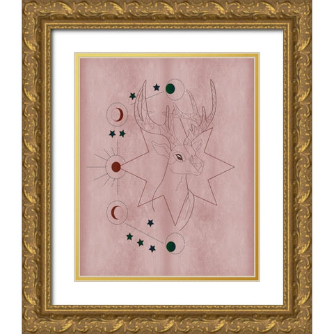 The Mystics III Gold Ornate Wood Framed Art Print with Double Matting by Balbuena, Sabrina