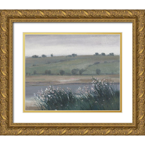 Hazy Morning II Gold Ornate Wood Framed Art Print with Double Matting by OToole, Tim