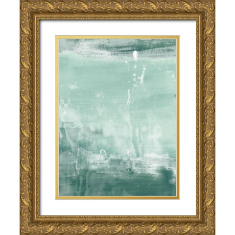 Coastal Patina I Gold Ornate Wood Framed Art Print with Double Matting by Vess, June Erica