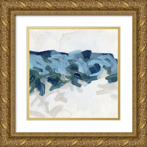 Mountain Strata I Gold Ornate Wood Framed Art Print with Double Matting by Vess, June Erica