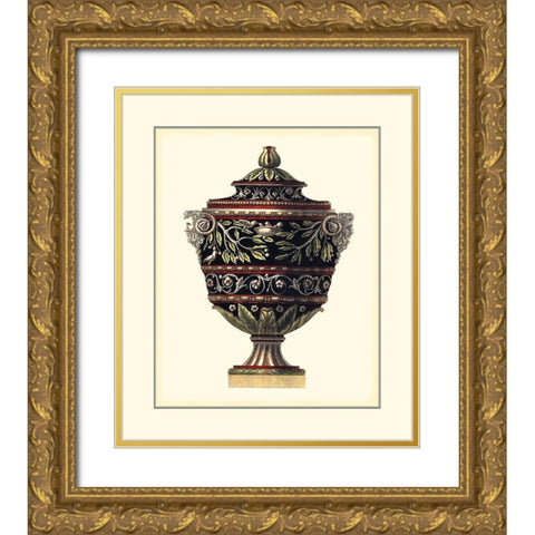 Antonini Clementino Urn I Gold Ornate Wood Framed Art Print with Double Matting by Antonini, Da Carlo