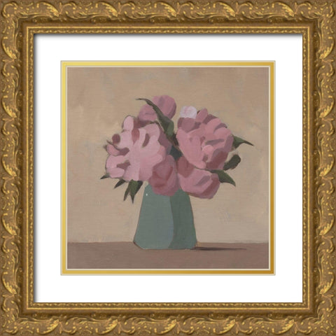 Spring Vase III Gold Ornate Wood Framed Art Print with Double Matting by Green, Jacob
