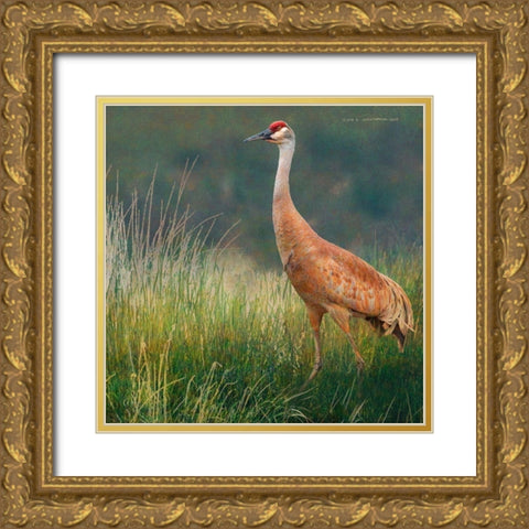 In the Water II Gold Ornate Wood Framed Art Print with Double Matting by Vest, Chris