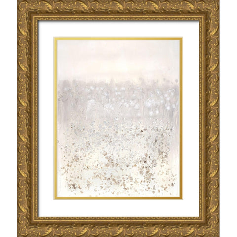 Mineral Cascade Gold Ornate Wood Framed Art Print with Double Matting by Lam, Vanna