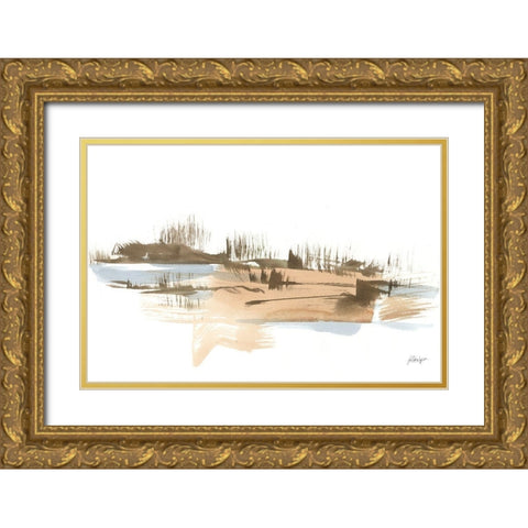 Natural Shoreline IV Gold Ornate Wood Framed Art Print with Double Matting by Harper, Ethan