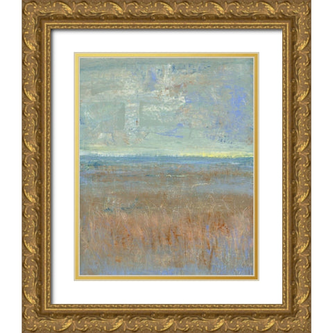 Evening Marsh I Gold Ornate Wood Framed Art Print with Double Matting by OToole, Tim