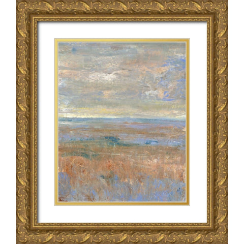 Evening Marsh II Gold Ornate Wood Framed Art Print with Double Matting by OToole, Tim