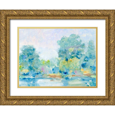 Quiet Morning II Gold Ornate Wood Framed Art Print with Double Matting by OToole, Tim