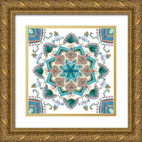 Mandala Zen IV Gold Ornate Wood Framed Art Print with Double Matting by Wang, Melissa