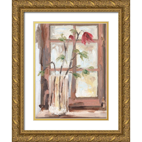 By the Window I Gold Ornate Wood Framed Art Print with Double Matting by Wang, Melissa