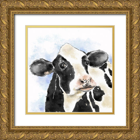 Lily and Betsy I Gold Ornate Wood Framed Art Print with Double Matting by Reynolds, Jade