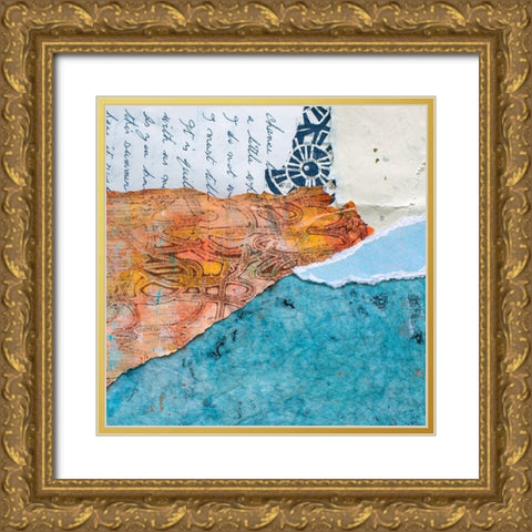 High Texture Abstract I Gold Ornate Wood Framed Art Print with Double Matting by St. Hilaire, Elizabeth