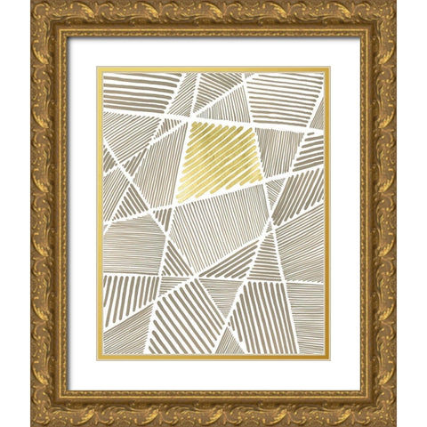 Crossbar II Gold Ornate Wood Framed Art Print with Double Matting by Lam, Vanna