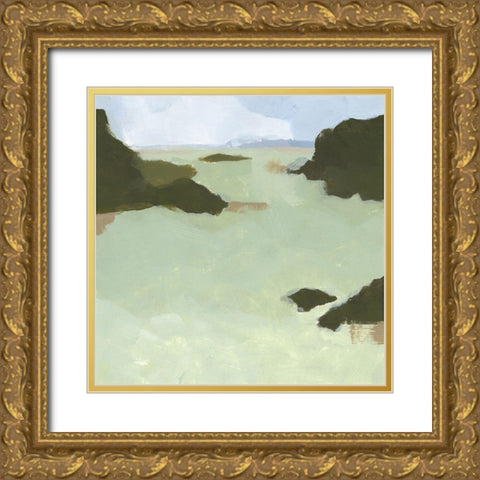 Saltwater Summer II Gold Ornate Wood Framed Art Print with Double Matting by Green, Jacob