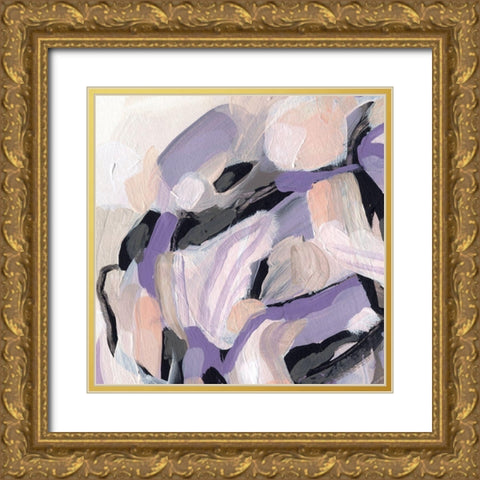 Lilac Scramble III Gold Ornate Wood Framed Art Print with Double Matting by Vess, June Erica