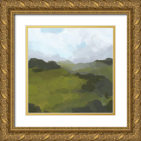 Powell Valley I Gold Ornate Wood Framed Art Print with Double Matting by Green, Jacob