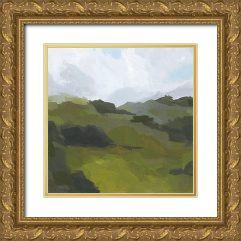 Powell Valley II Gold Ornate Wood Framed Art Print with Double Matting by Green, Jacob