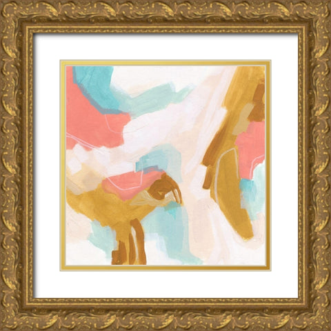 Flight Path I Gold Ornate Wood Framed Art Print with Double Matting by Vess, June Erica