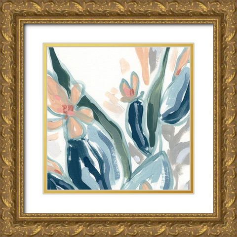 Expressive Garden IV Gold Ornate Wood Framed Art Print with Double Matting by Vess, June Erica