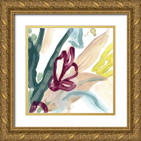 Tropical Impulse III Gold Ornate Wood Framed Art Print with Double Matting by Vess, June Erica