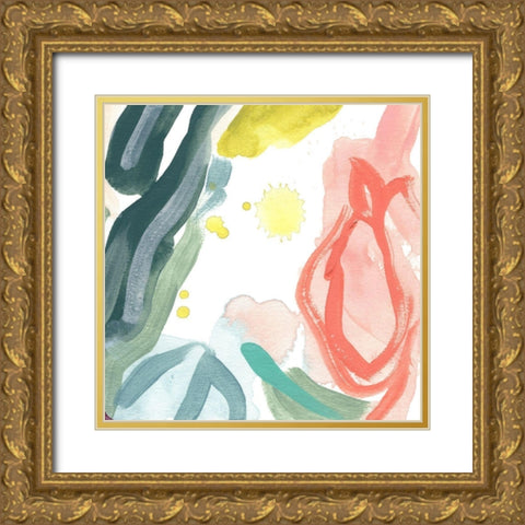 Tropical Impulse V Gold Ornate Wood Framed Art Print with Double Matting by Vess, June Erica