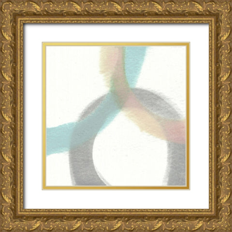 Heavenly Circles II Gold Ornate Wood Framed Art Print with Double Matting by Saunders, Alonzo