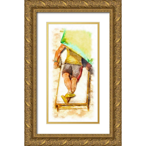 Laid Out II Gold Ornate Wood Framed Art Print with Double Matting by Saunders, Alonzo