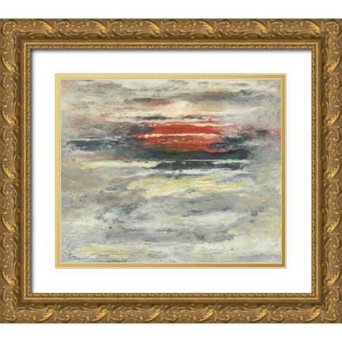 Sunset Etude VI Gold Ornate Wood Framed Art Print with Double Matting by Gordon, Sharon