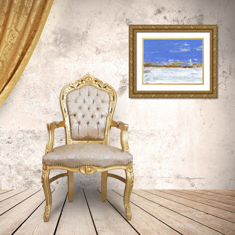 Reflecting on Summer III Gold Ornate Wood Framed Art Print with Double Matting by Gordon, Sharon