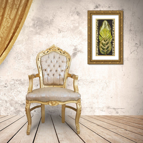 Tropic Collection V Gold Ornate Wood Framed Art Print with Double Matting by Saunders, Alonzo
