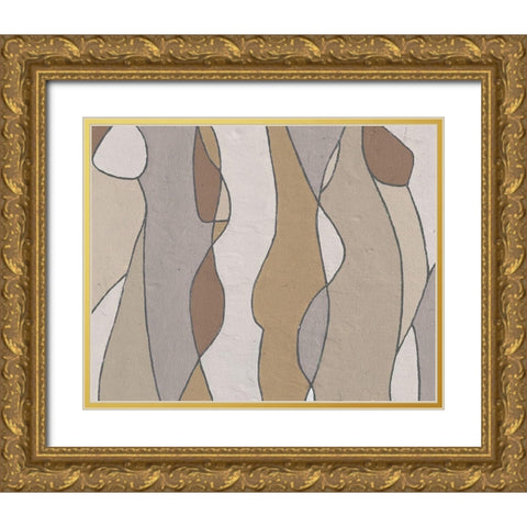 Neutral Hidden Figures II Gold Ornate Wood Framed Art Print with Double Matting by Saunders, Alonzo