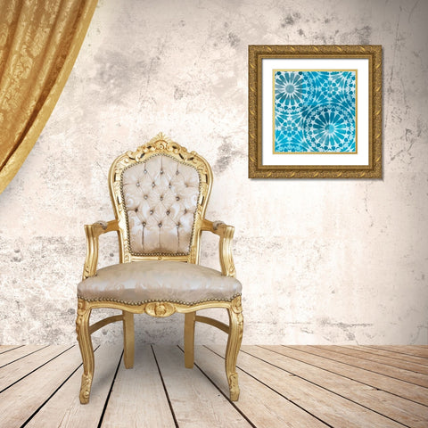 Blue My Mind II Gold Ornate Wood Framed Art Print with Double Matting by Saunders, Alonzo