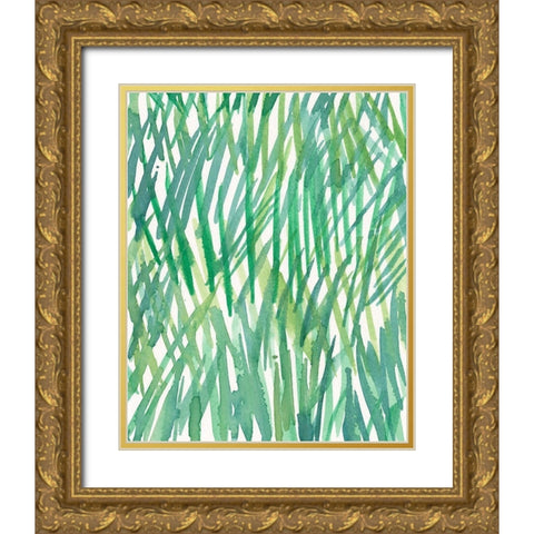 Just Grass I Gold Ornate Wood Framed Art Print with Double Matting by Dixon, Samuel