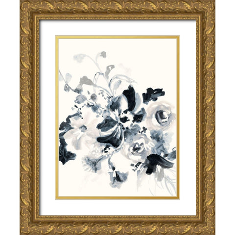 Floral Entanglement I Gold Ornate Wood Framed Art Print with Double Matting by Barnes, Victoria