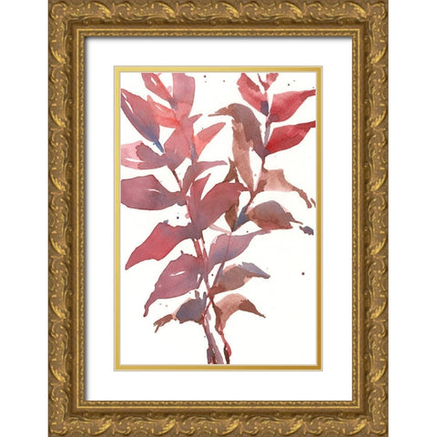 Fall Impression II Gold Ornate Wood Framed Art Print with Double Matting by Dixon, Samuel