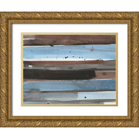 Barn Wood I Gold Ornate Wood Framed Art Print with Double Matting by Dixon, Samuel