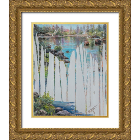 Memories III Gold Ornate Wood Framed Art Print with Double Matting by Iafrate, Sandra