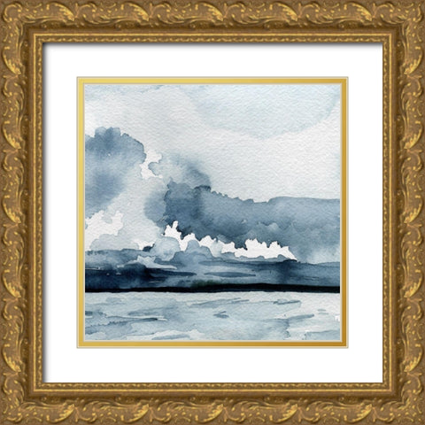 Passing Rain Storm VI Gold Ornate Wood Framed Art Print with Double Matting by Caroline, Emma